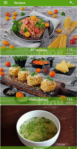 Spaghetti recipes screenshot 1