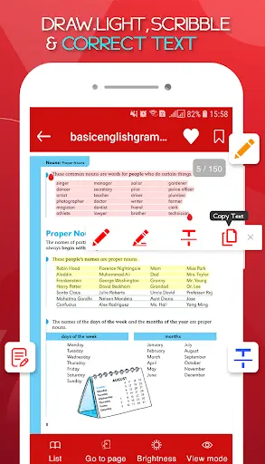 PDF Reader for Android 1 تصوير الشاشة