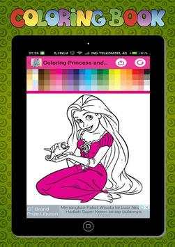New Coloring Games Princess and Unicorn screenshot 6