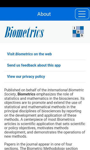 Biometrics App screenshot 1