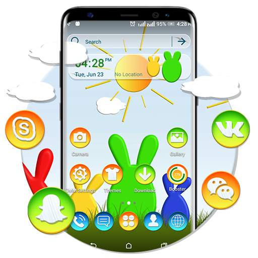 Easter Bunny Theme Launcher 3.5