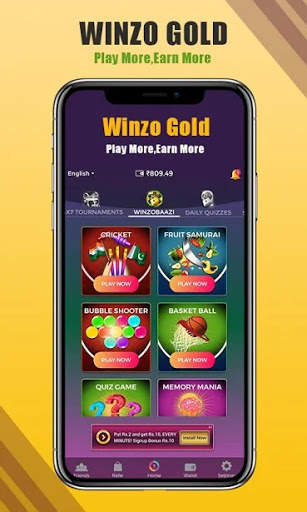Play Winzo Games and Win Winzo Gold Tips screenshot 2