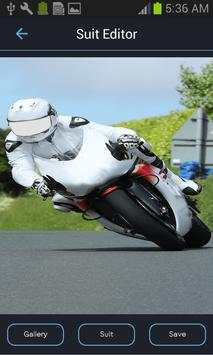 Man Moto Bike Racing Rider Photo Suit Editor screenshot 3