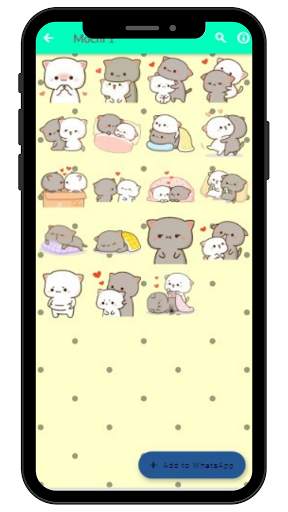 Mochi Mochi Peach Cat Wallpaper - Sticker Whatsapp screenshot 2