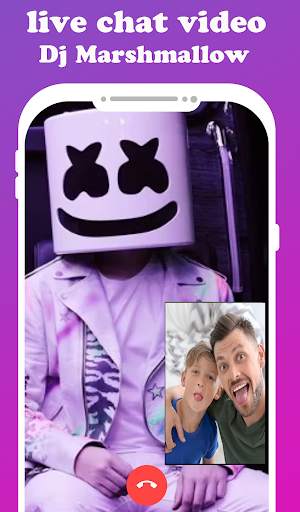fake call and chat live from Marshmello Prank screenshot 3