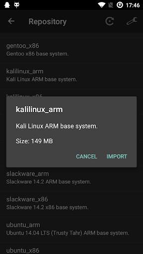 Linux Deploy screenshot 2