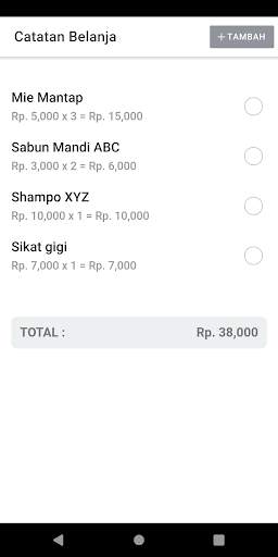 Shopping List - Catatan Belanja screenshot 1