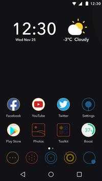 Colorful Night Neon Launcher Theme screenshot 1
