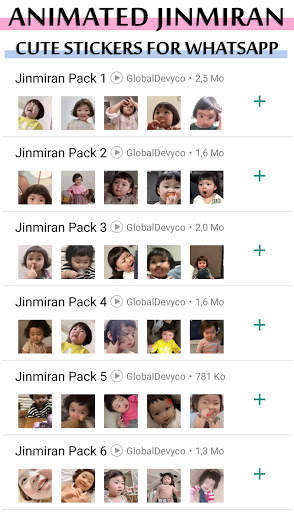Animated Jin Miran Stickers for WhatsApp 2021 screenshot 1