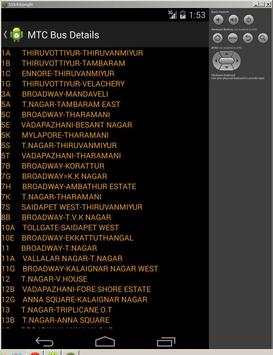 Chennai MTC Bus Details screenshot 2