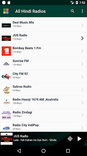 All Hindi Radios HD (हिंदी रेडियो) screenshot 1