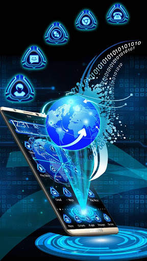 3D Tech Earth Theme Launcher screenshot 2