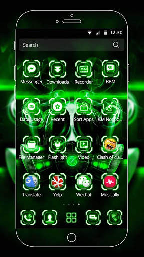 Theme Evil Tech Virus screenshot 5