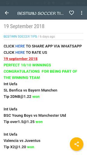 BESTWIN SOCCER TIPS screenshot 2