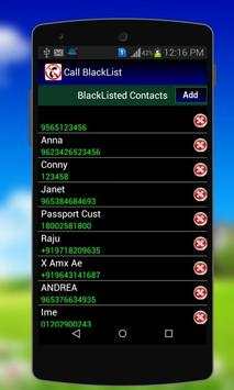 Calls Blacklist - Block Calls 2 تصوير الشاشة