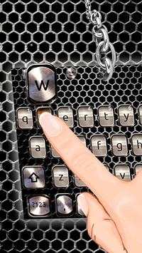 Black Metal Keyboard Theme screenshot 3