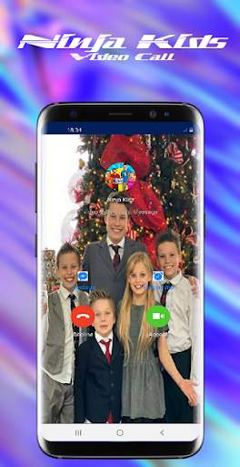 Chat with Ninja Kidz 📱 Fake Video Call screenshot 2