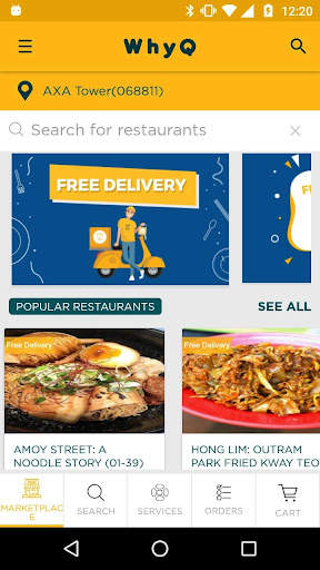 WhyQ Hawker Delivery & Marketplace screenshot 2