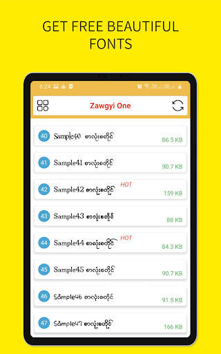 Zawgyi One Flipfont screenshot 4