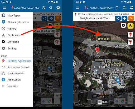 Map coordinate screenshot 2