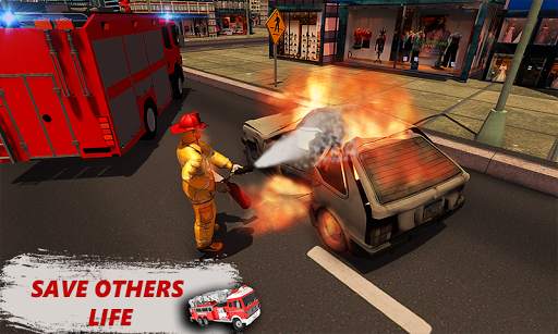 American FireFighter Hero: Fire Truck Simulator screenshot 2