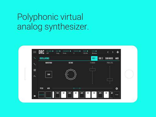 DRC - Polyphonic Synthesizer screenshot 1