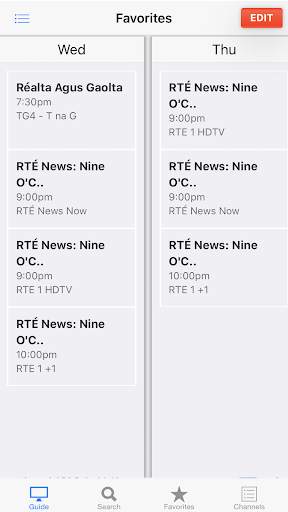 TV Guide Ireland 4 تصوير الشاشة