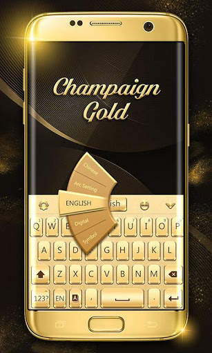 Champaign Gold Go Keyboard Theme screenshot 3