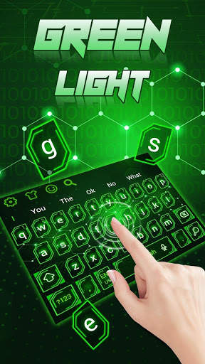 Green Light Technology Keyboard Theme screenshot 2