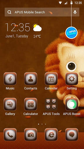 Smart Lion-APUS Launcher theme screenshot 1