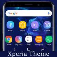 Galaxy S9 blue | Xperia™ Theme on 9Apps