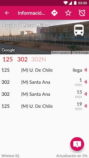 Transantiago Bus Checker screenshot 1