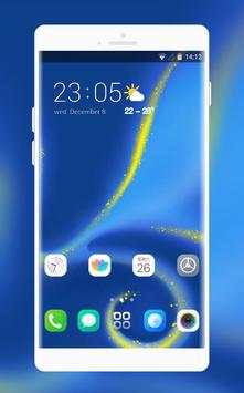 Theme for blue shining glass wallpaper screenshot 1