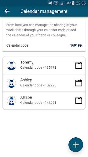 Workshift Calendar free 4 تصوير الشاشة
