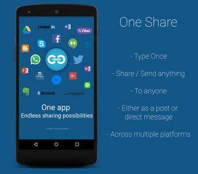 One Share - Social,Sharing App screenshot 1