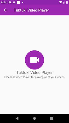 Tuktuki Video Player 2 تصوير الشاشة
