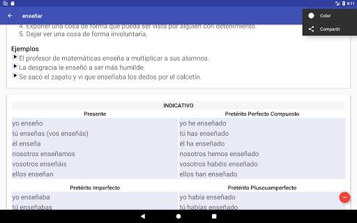 Verbos Español screenshot 21