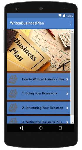 Write a Business Plan screenshot 1