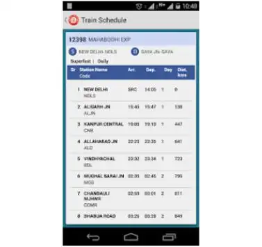 Live Train Status and Spot Booking screenshot 2