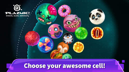 Plazmic! Eat Me io Blob Cell Grow Game screenshot 2