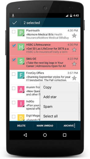 Mails - Yahoo, Outlook & more screenshot 5