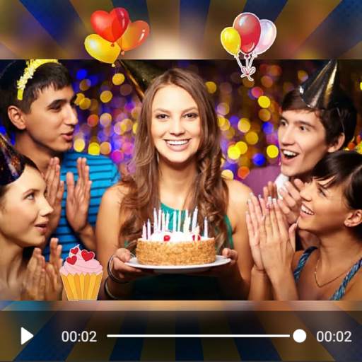 video de cumpleaños 🎈 con musica y fotos screenshot 12