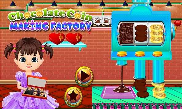 Chocolate Coin Factory: Money Candy Making Games screenshot 1