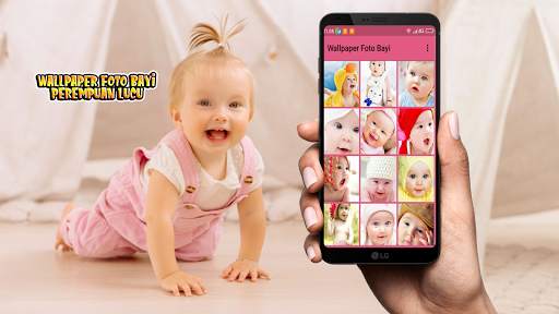 Wallpaper Foto Bayi Perempuan Lucu screenshot 1
