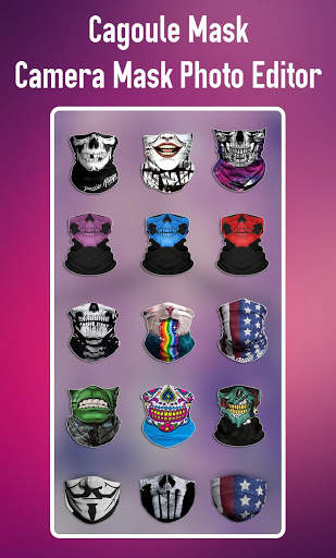 Cagoule Mask Half Face - Camera Mask Photo Editor screenshot 1
