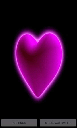 Purple Hearts Live Wallpaper screenshot 1
