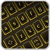 Cool Gloden Black Keyboard 10001004