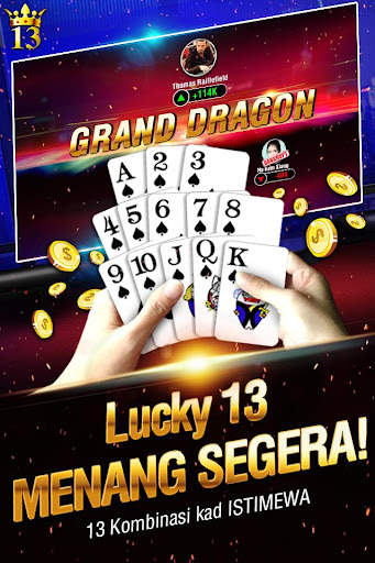 Lucky 13: 13 Card Poker Puzzle screenshot 2