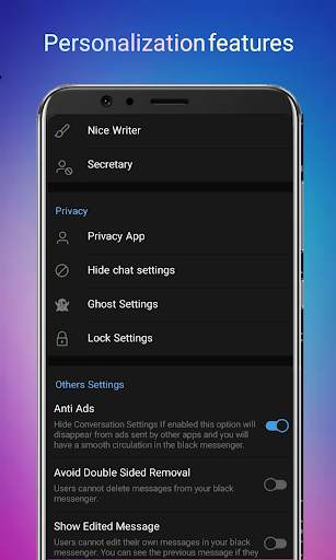 Black messenger | anti filter screenshot 6