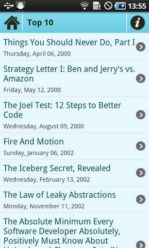Joel on Software - Android App screenshot 4
